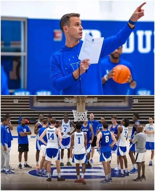 Cover Image for Before the practice ahead of the Sweet 16 matchup against St. John’s (N.Y.), head coach Jon Scheyer asked the entire Duke Blue Devils men’s basketball roster to gather at center court.