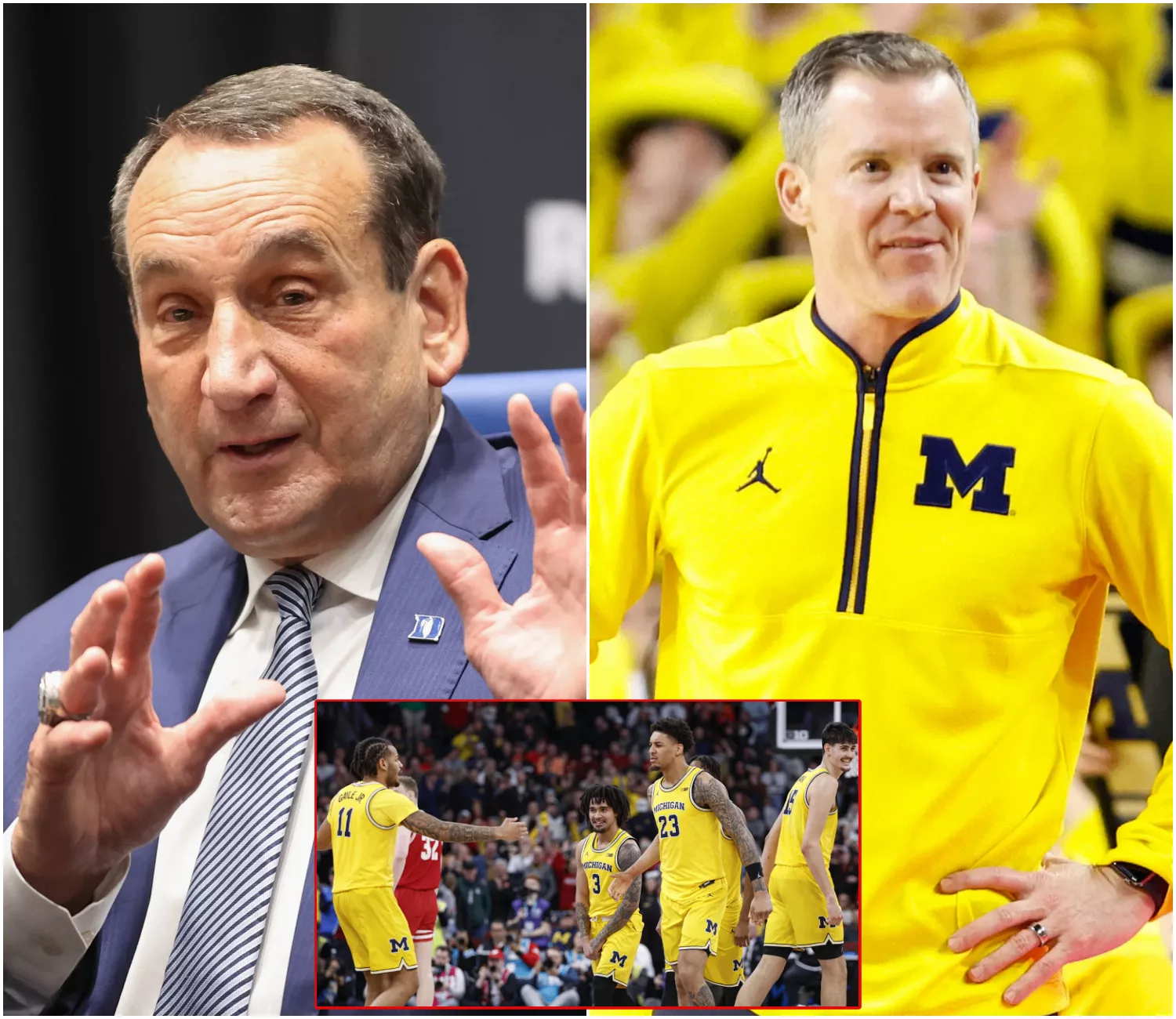 Cover Image for Coach K Declares Michigan’s Mastery After Round 2 Blowout