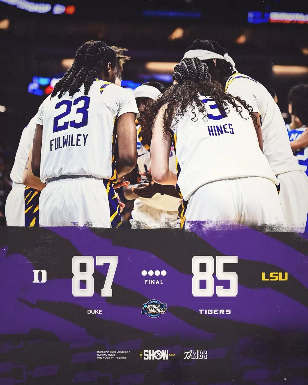 Cover Image for HEARTBREAK IN MARCH: LSU Tigers women’s basketball FALL IN LAST-SECOND THRILLER AS DUKE STUNS WITH BUZZER-BEATER