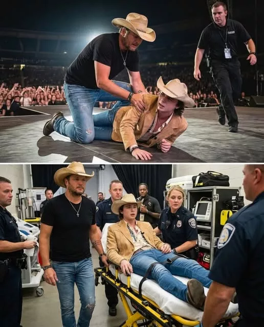 Cover Image for URGENT UPDATE: Panic swept through a packed Nashville arena as rising country star John Foster collapsed mid-performance.