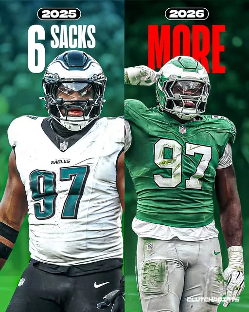 Cover Image for From seventh-round pick to rising force… Moro Ojomo is just getting started 👀🦅  What began as a “next man up” moment has quickly turned into something much bigger. Ojomo didn’t just fill a role — he made it his, turning heads with every snap and proving he belongs.  Now, the confidence is different. The production is real. And the expectations? Even higher.  With a full season of impact behind him, the question isn’t if he can contribute anymore… it’s how far he can go.  Is this the year he becomes a true breakout star for Philly?  Something tells me… we haven’t seen his best yet 👇