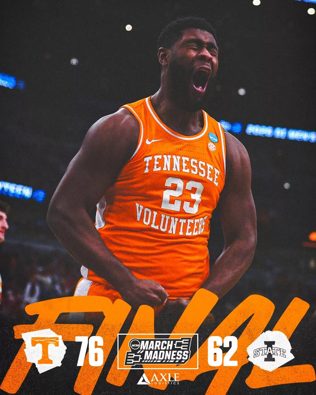 Cover Image for NO DOUBT LEFT: Tennessee Volunteers men’s basketball DOMINATE BOTH ENDS, STORM INTO THIRD STRAIGHT ELITE EIGHT WITH STATEMENT WIN