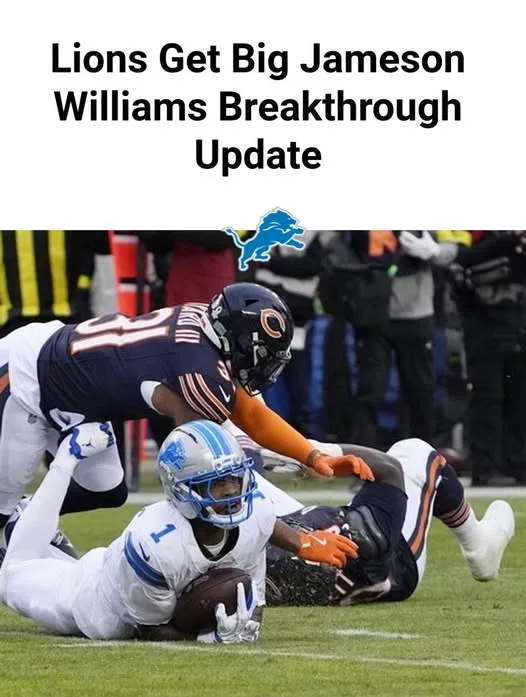 Cover Image for 🦁 Being a Lions fan means believing in growth — and Jameson Williams is right at the center of that hope.  We’ve watched him go from waiting on the sidelines to slowly becoming a real part of the offense. And now, there’s that feeling… like something bigger is coming. 👀  It’s not just about speed or talent anymore — it’s about timing, confidence, and finally putting it all together.  👉 So what does the future really hold for Jameson Williams in Detroit? Is he about to break out and become a true game-changer? Lions fans… this might be the moment we’ve been waiting for. 🔥