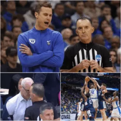SHOCKWAVE: Lead Official Suspended Following Blatant Bias Allegations in UConn-Duke Thriller; Jon Scheyer Fires Back with Scathing 7-Word Message