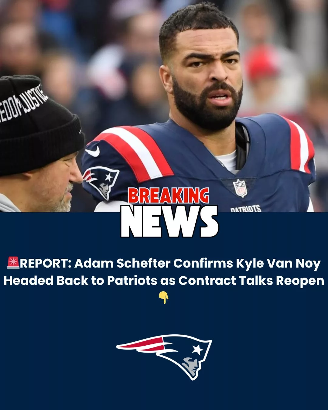 Cover Image for šØ REPORT: Adam Schefter Confirms Kyle Van Noy Could Be Headed Back to the New England Patriots as Contract Talks Reopen