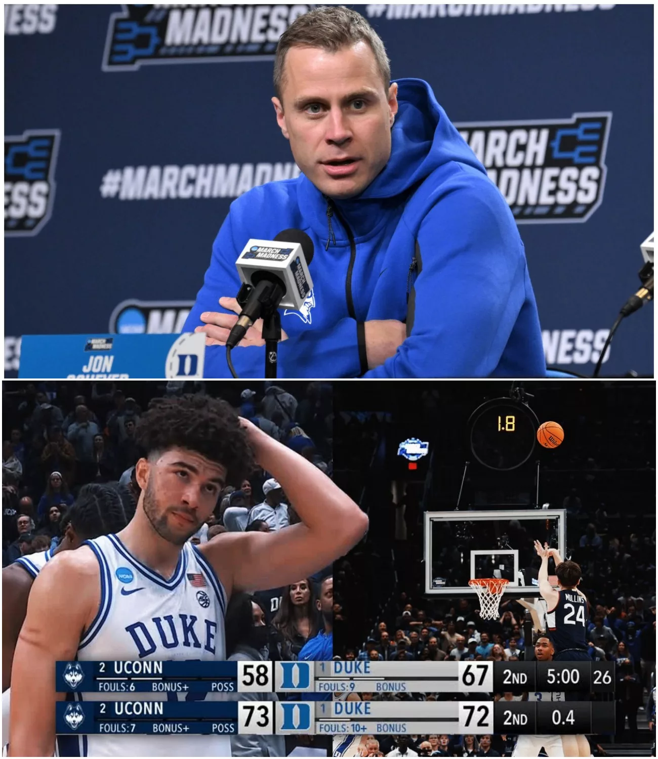 Cover Image for “THIS WILL BE HIS LAST TIME”: Jon Scheyer Dismisses Isaiah Evans Following Heartbreaking Loss and Locker Room Turmoil