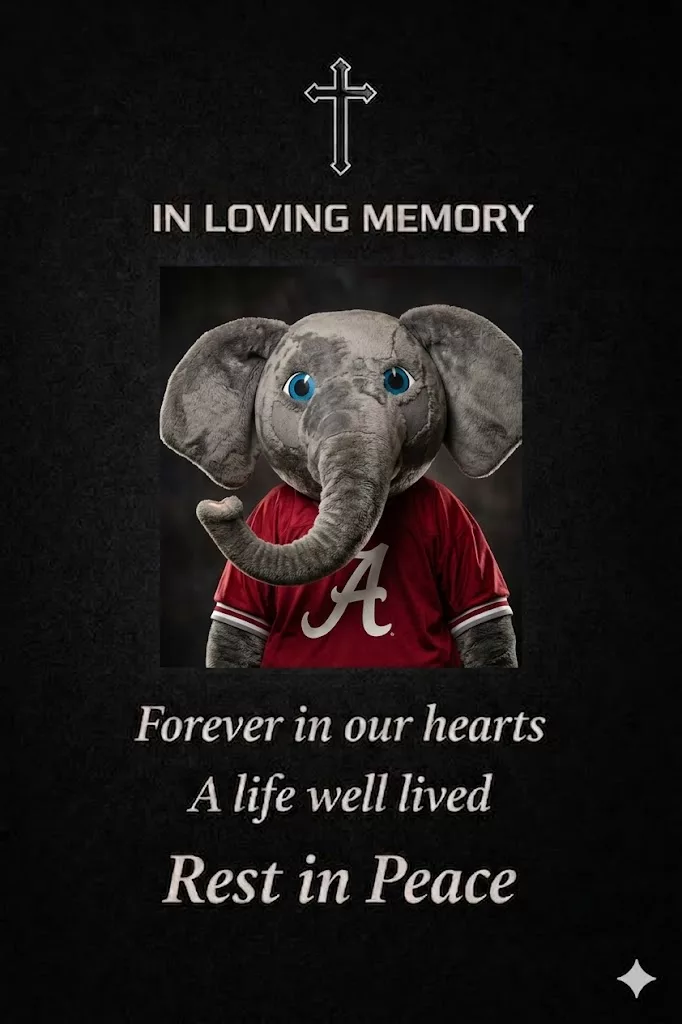 Cover Image for Tragic Loss: Alabama Crimson Tide Community Mourns the Passing of Beloved Student Mascot at 19