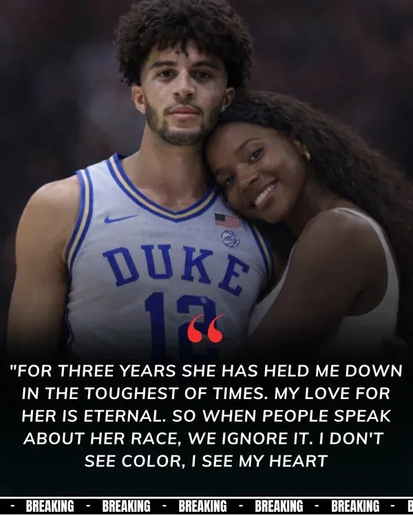 Cover Image for Duke Power Forward Cameron Boozer Addresses Engagement Backlash: “I Don’t See Color”.