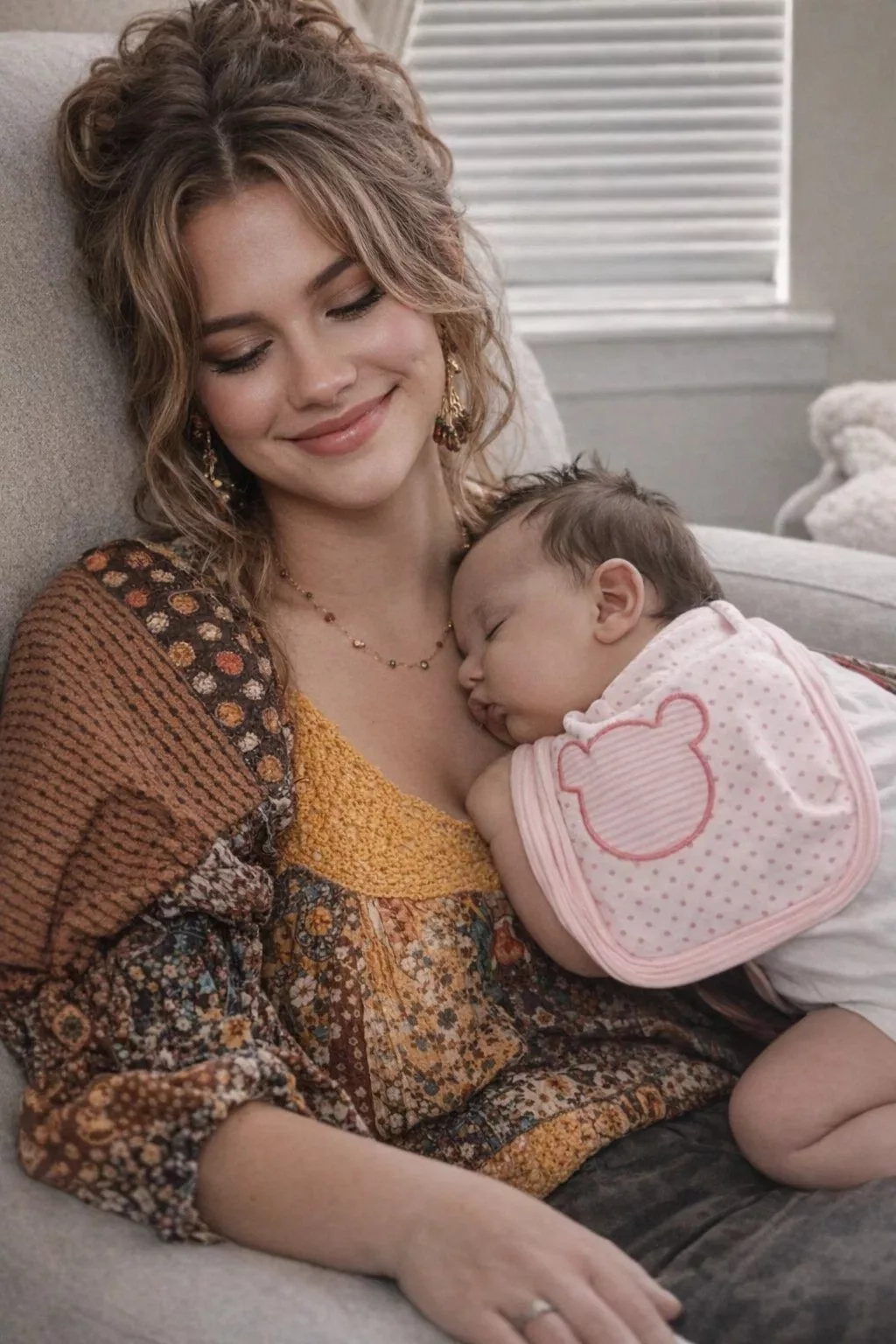 Cover Image for A moment of pure joy… and tears. 😍  Hannah Harper, the American Idol singer known for her powerful voice and emotional performances, couldn’t hold back the tears as she embraced her newborn.