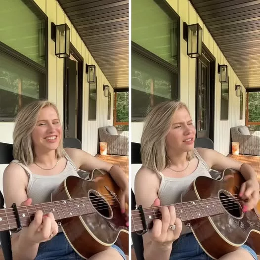 Cover Image for “IS THIS WHAT COUNTRY MUSIC HAS BEEN MISSING?”.. Hannah Harper is sparking major reactions with her porch performance of Highway 40 Blues—and fans can’t stop talking.