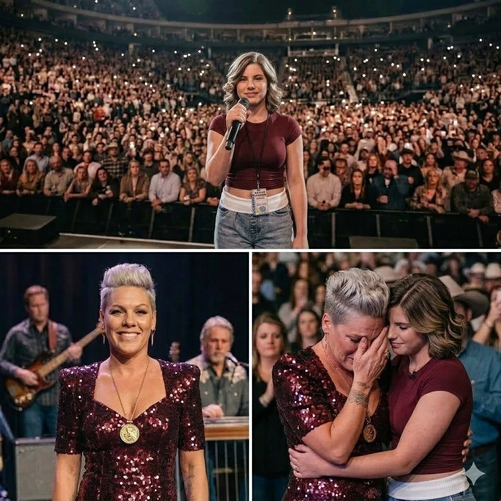 Cover Image for “THAT’S MY MOM” — Three Words from P!NK’s Daughter That Moved Her in Front of 10,000 Fans No one expected it.