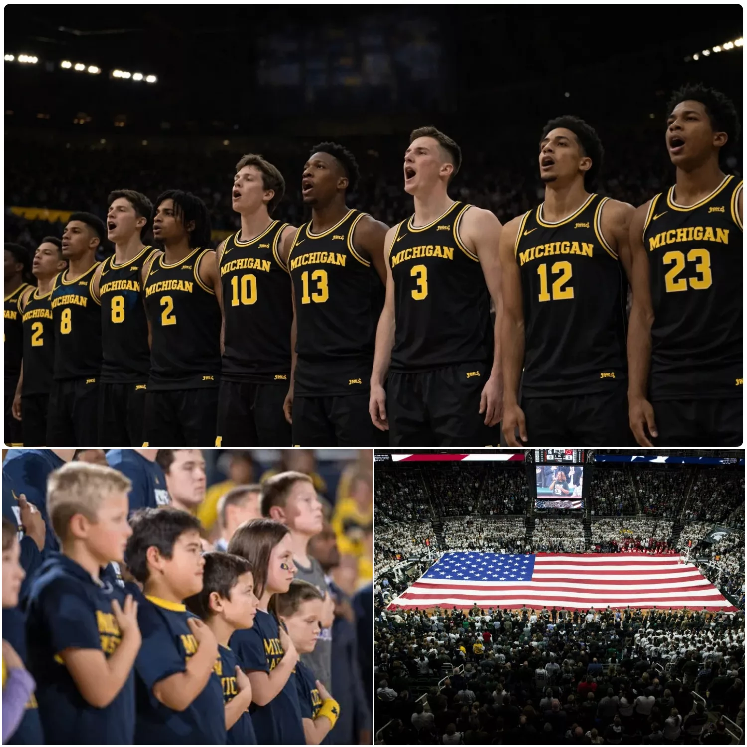 Cover Image for No one saw it coming—but what happened after the final buzzer between Michigan Wolverines basketball and Arizona basketball turned a routine win into something no one inside that arena will ever forget.