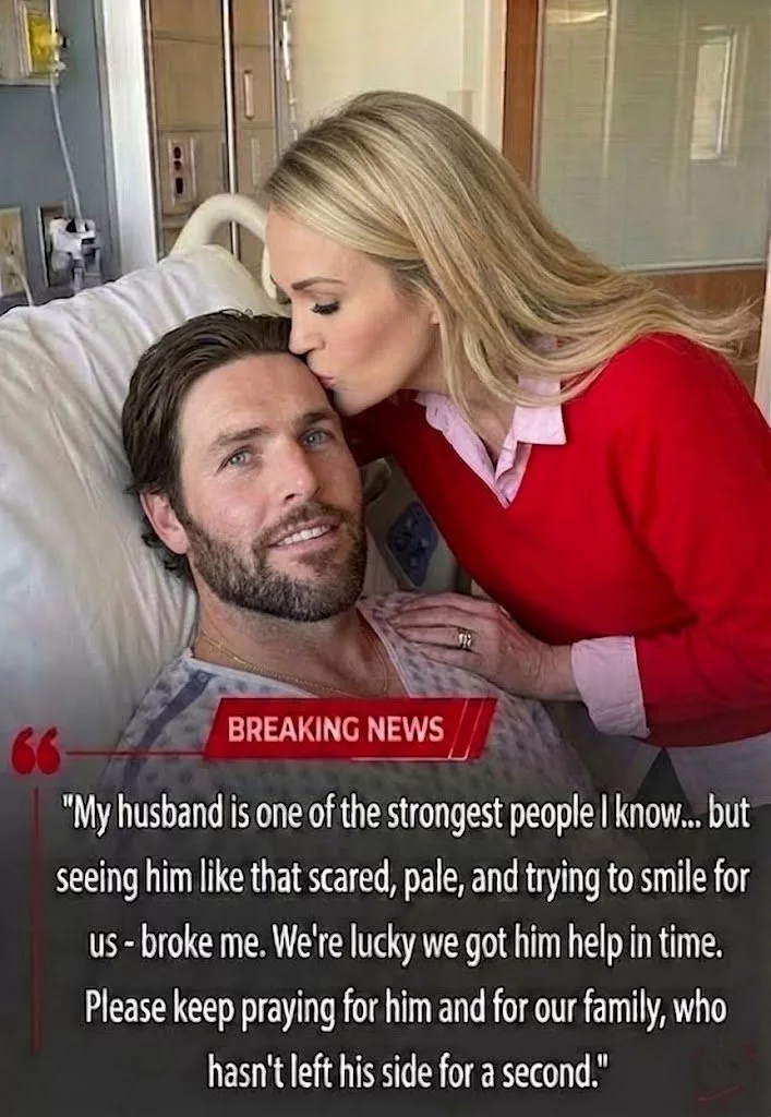 Cover Image for Carrie Underwood’s voice trembled the moment she appeared on camera — softer, slower, carrying the weight of a wife holding onto hope.