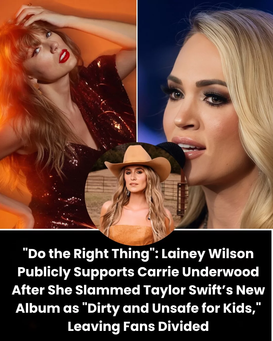Cover Image for “🔥 “Do the Right Thing.” Lainey Wilson Just Broke Her Silence — and What She Said About Carrie Underwood Has the Internet Divided.