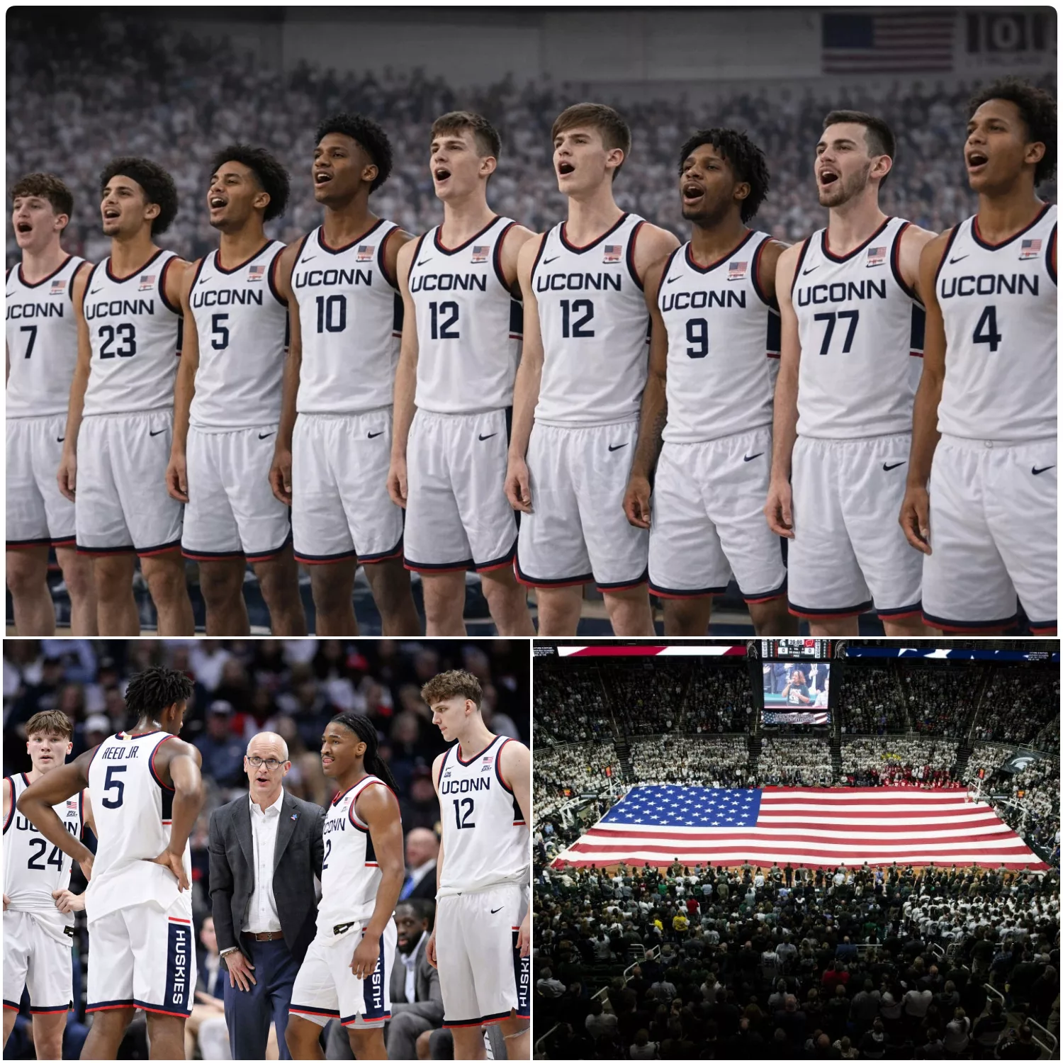 Cover Image for No one saw it coming—but what happened after the final buzzer between UConn Huskies basketball and Illinois basketball turned a routine win into something no one inside that arena will ever forget.