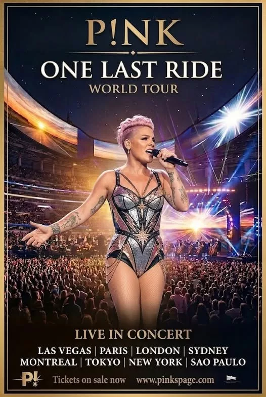 Cover Image for P!nk has officially unveiled her 2026 tour, “One Last Ride”