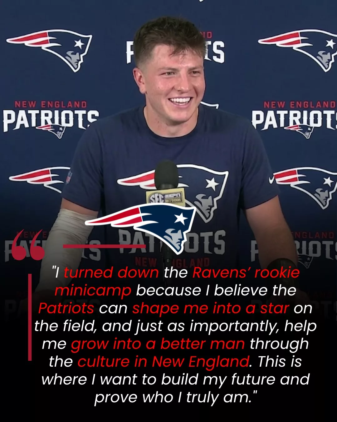 Cover Image for 🚨 BREAKING: Heisman Runner🚨 BREAKING: Heisman Runner-Up Diego Pavia Turns Down Ravens Rookie Minicamp for Patriots Opportunity-Up Turns Down Ravens Opportunity, Bets on Patriots for NFL Breakthrough