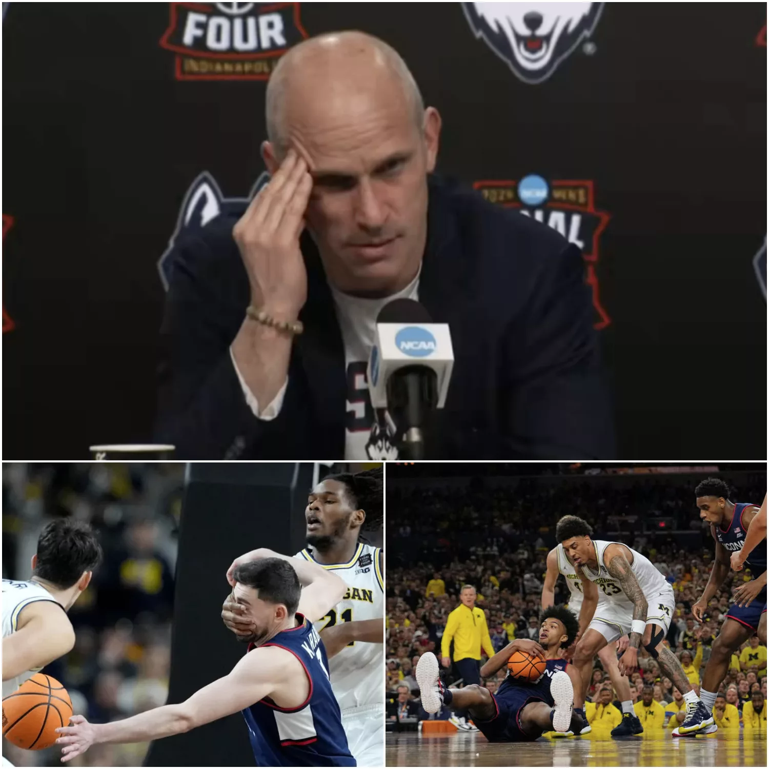 Cover Image for “THAT WASN’T BASKETBALL”: Dan Hurley Slams Michigan’s “Dangerous” Tactics in National Championship Fallout