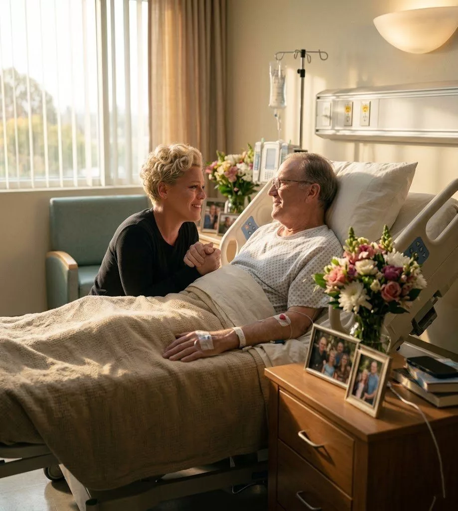 Cover Image for Some fathers never say ‘I love you’ out loud — they spend a lifetime proving it in silence.”  For years, P!nk has used her voice to lift millions of broken hearts. But there came a moment when she was the one nearly falling apart.