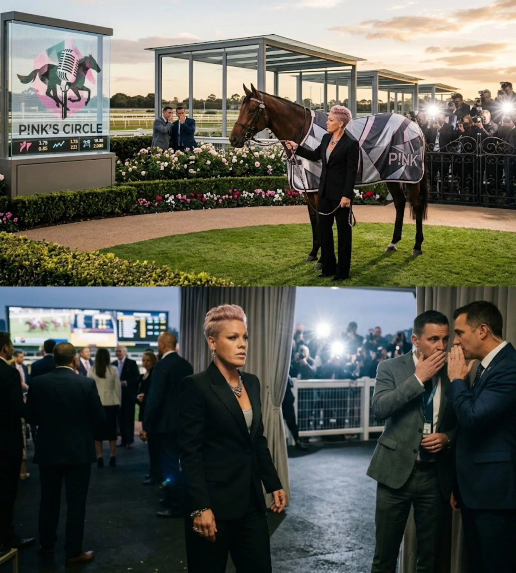 Cover Image for 🔥 P!nk Entered the Horse Racing Spotlight — But the Real Storm Began with the Controversial Stories Whispered Behind the Scenes