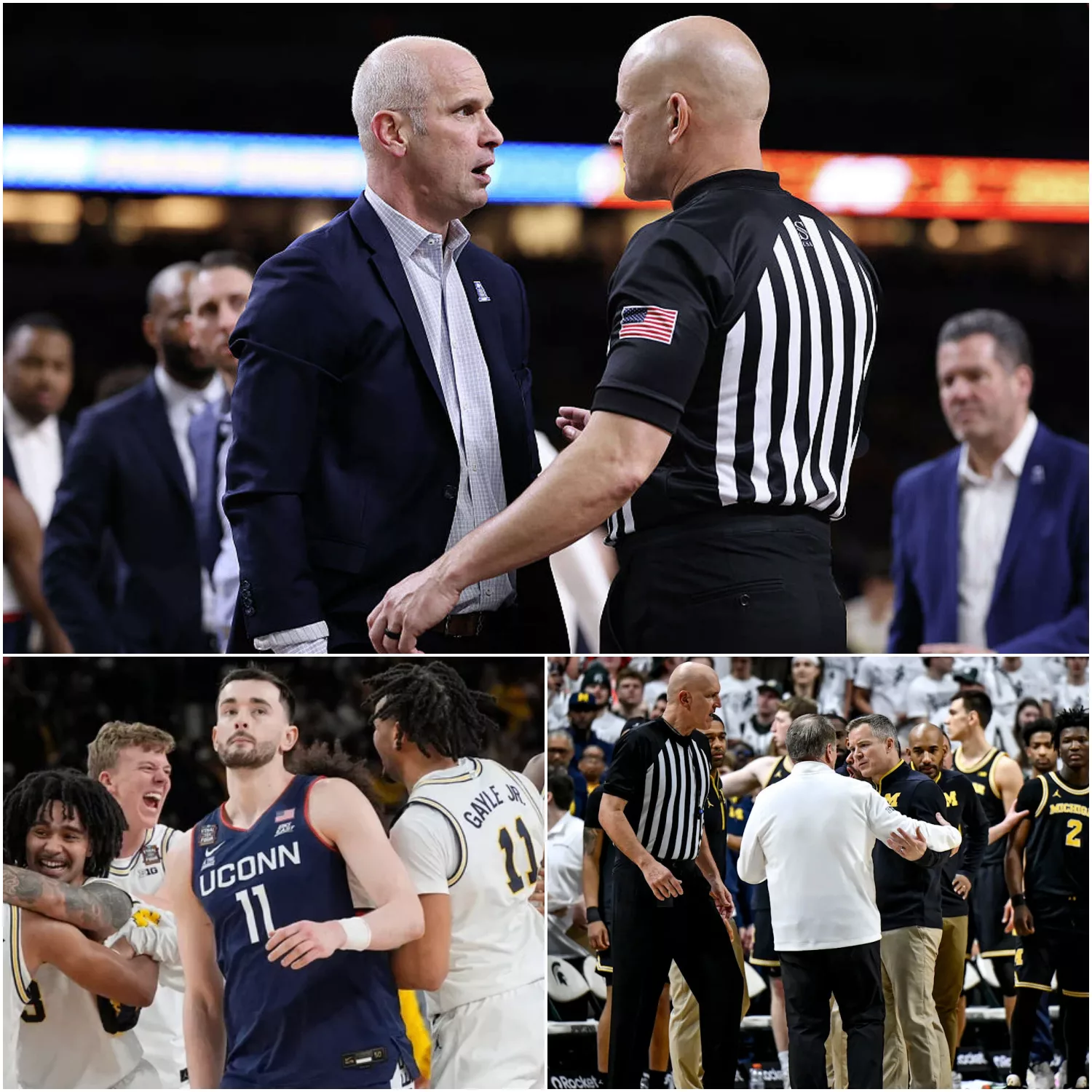 Cover Image for MARCH MADNESS BOMBSHELL: NCAA Considers Stripping Michigan’s Title; Dan Hurley Fires Back with Stunning Five-Word Message