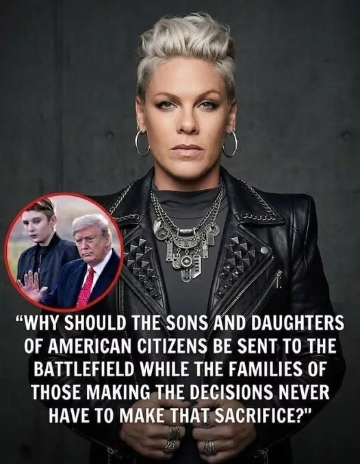 Cover Image for 🚨 BREAKING NEWS: P!nk has unexpectedly stirred major controversy after reportedly criticizing former U.S. President Donald Trump in recent remarks about America’s military policies in the Middle East.
