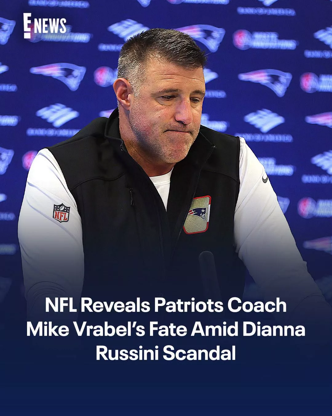 Cover Image for Inside the Headlines: Mike Vrabel, Dianna Russini, and the NFL’s Response to Viral Speculation