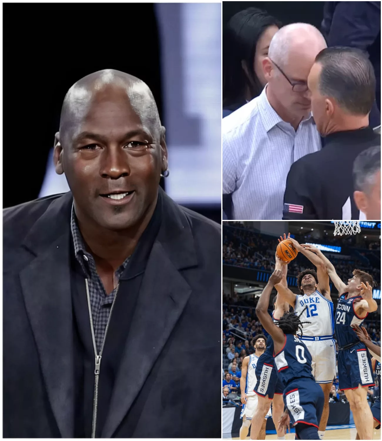 Cover Image for “SHAMEFUL”: Michael Jordan Stuns TV Audience With Explosive Accusations After Duke’s Heartbreaking Loss to UConn