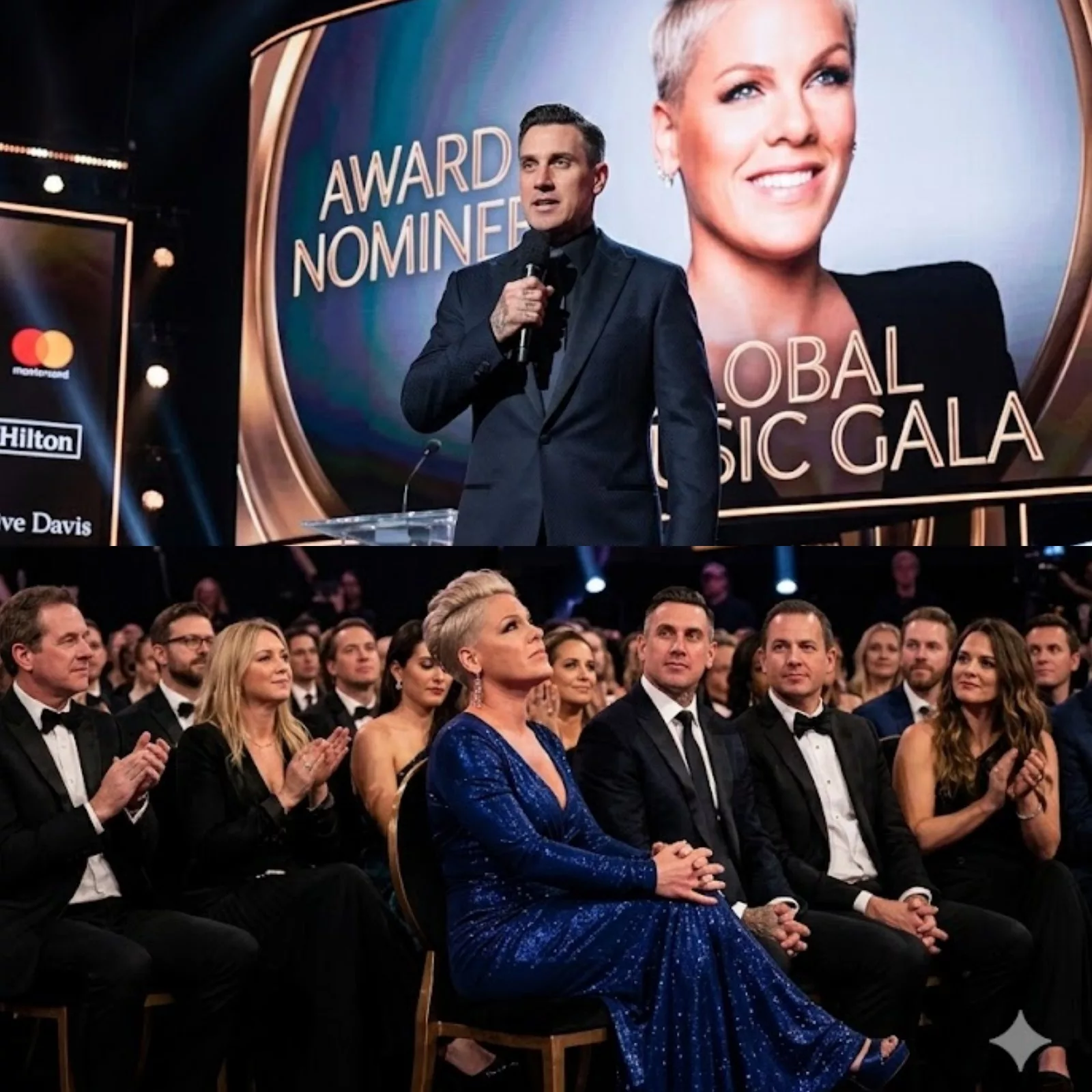 Cover Image for Last night, P!nk didn’t sit like a superstar who has sold out arenas for decades. At 44, she sat still. Quiet. Hands folded. As if afraid that even breathing too loudly might shatter the moment.