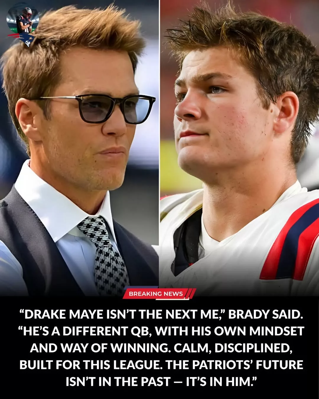 Cover Image for 🚨 TOM BRADY JUST ENDED THE DEBATE — And Drake Maye Was the First to Hear It