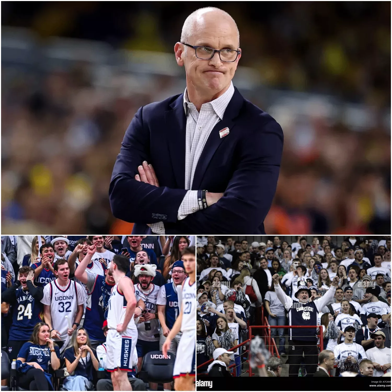 Cover Image for TEN WORDS THAT STILLED THE STORM: Dan Hurley Finds the Soul of UConn Amidst Final Four Glory