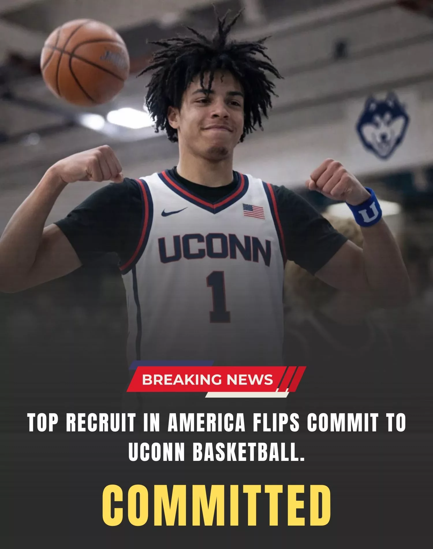 Cover Image for THE ULTIMATE NEWS: Top Recruit In America Flips Commit To UConn Basketball.