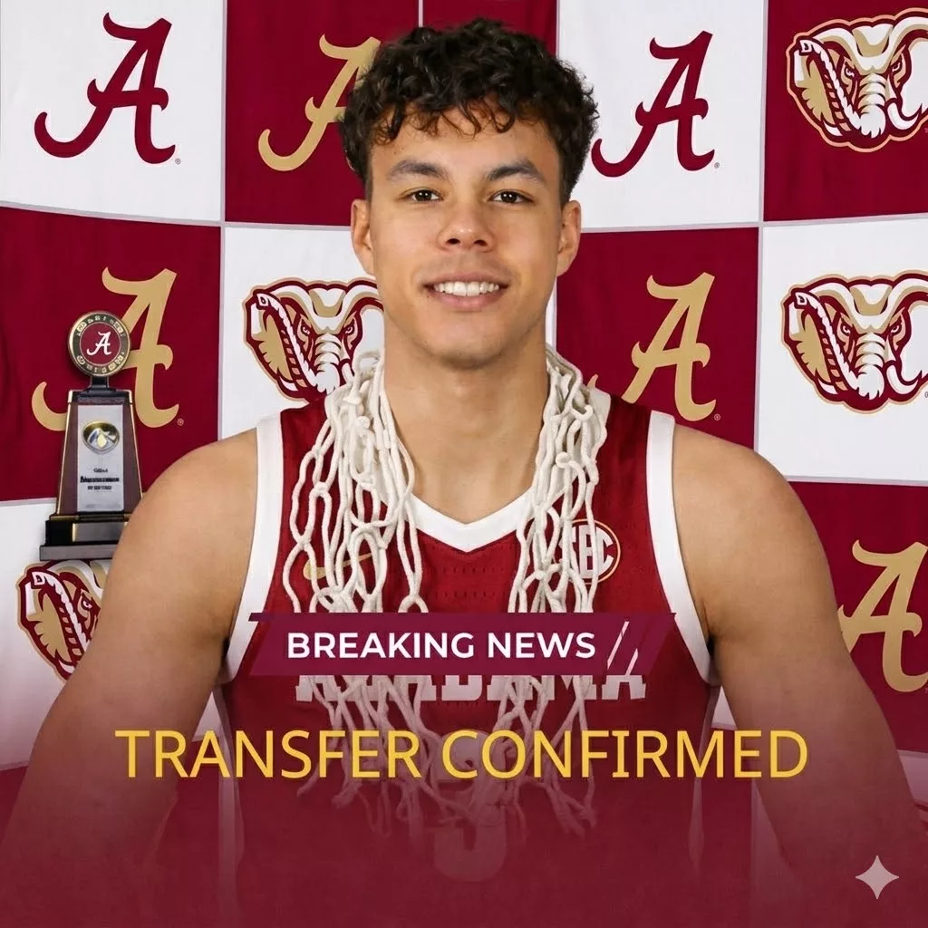 Cover Image for 🚨 BREAKING NEWS: 4-Star Small Forward Shocks Basketball World with Commitment to Alabama Crimson Tide