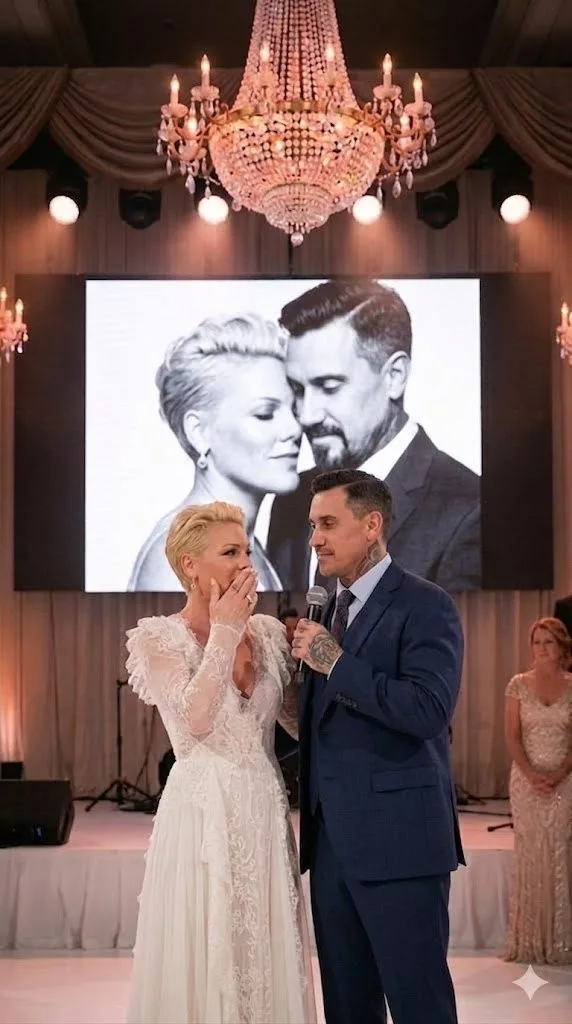 Cover Image for A SPECIAL MOMENT: Last night, Carey Hart delivered a deeply emotional performance, honoring P!nk, who watched from the audience.