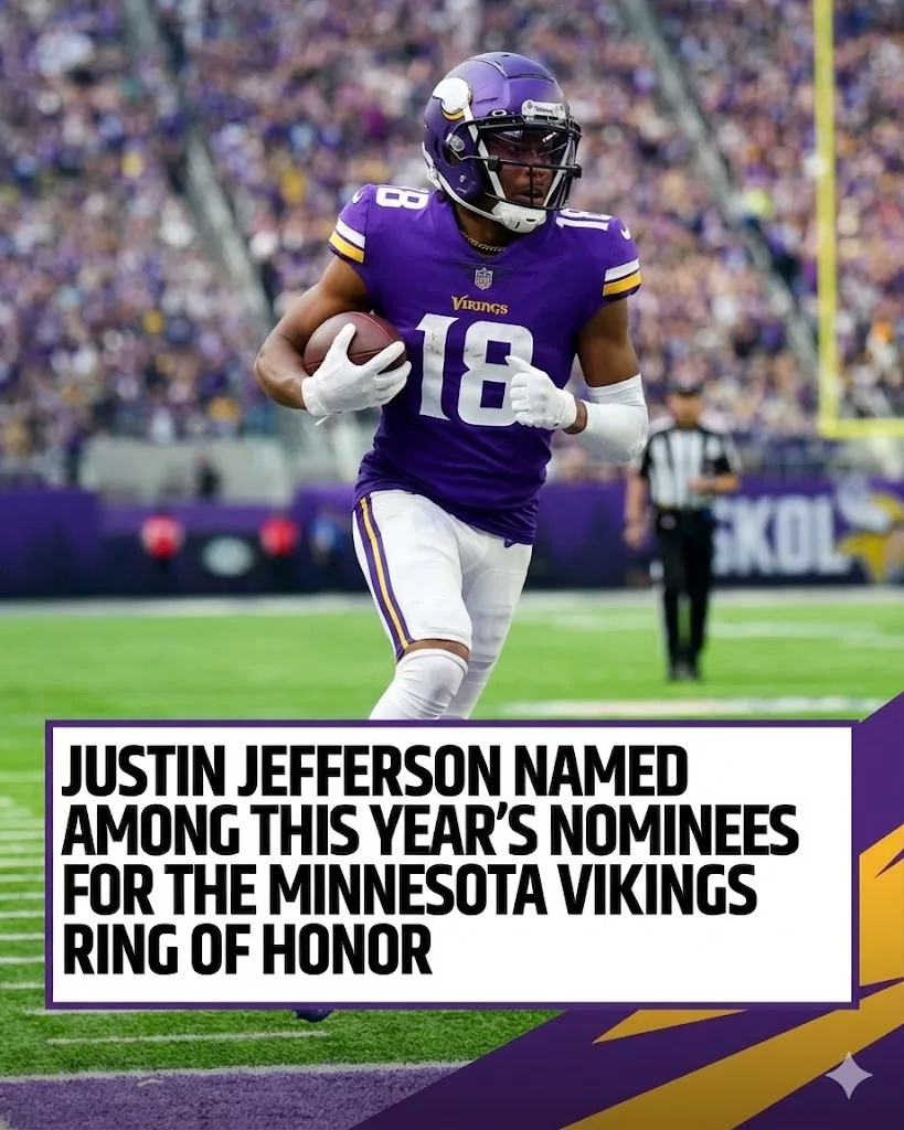 Cover Image for 🚨 BREAKING NEWS: Justin Jefferson Emerging as Strong Candidate for Minnesota Vikings Hall of Fame