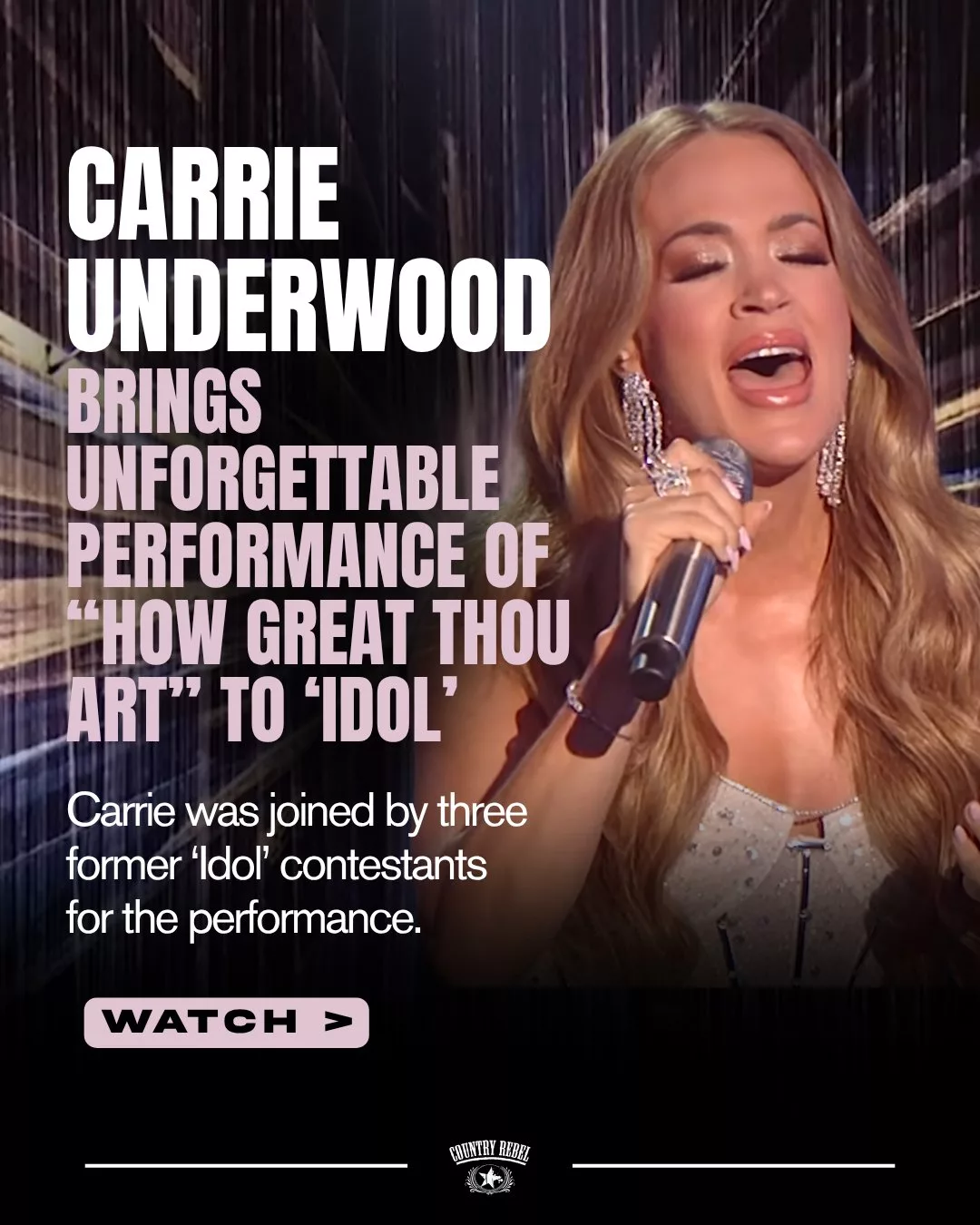 Cover Image for IDOL: Carrie Underwood Delivers Unforgettable Performance Of āHow Great Thou Artā