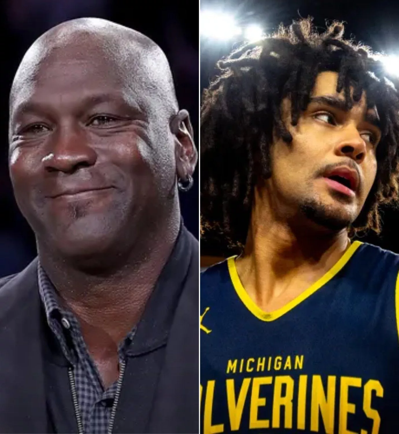 Cover Image for BREAKING NEWS: Michael Jordan secretly sent Elliot Cadeau of the Michigan men’s basketball team his first pair of basketball shoes along with a powerful message: “Keep going where I stopped.”