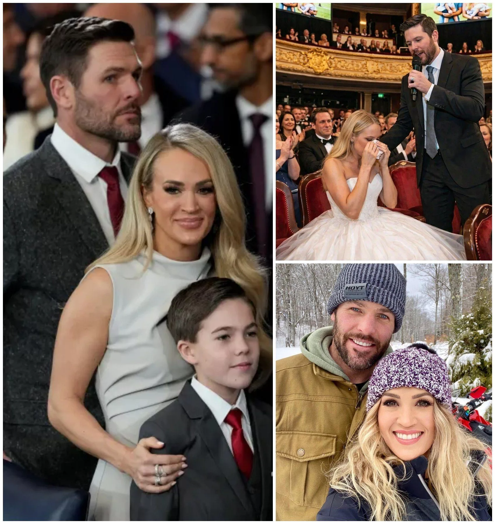Cover Image for A SPECIAL MOMENT: Last night, Mike Fisher — husband of Carrie Underwood — stepped onto the stage to deliver a heartfelt spoken-word tribute while Carrie quietly watched from the audience.