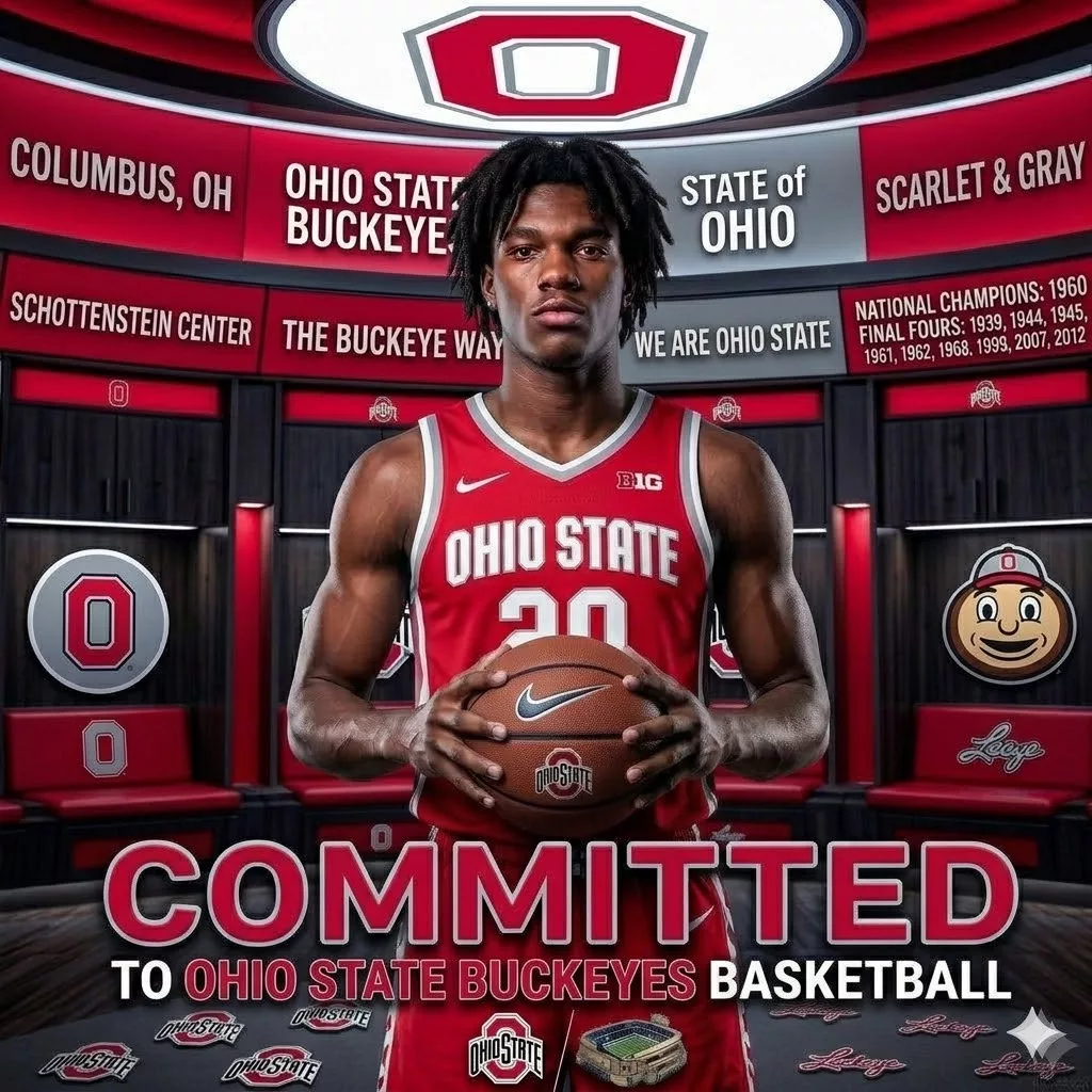 Cover Image for Breaking News: Nation’s No. 1 Star Player Stuns College Basketball World with Commitment to Ohio State Buckeyes