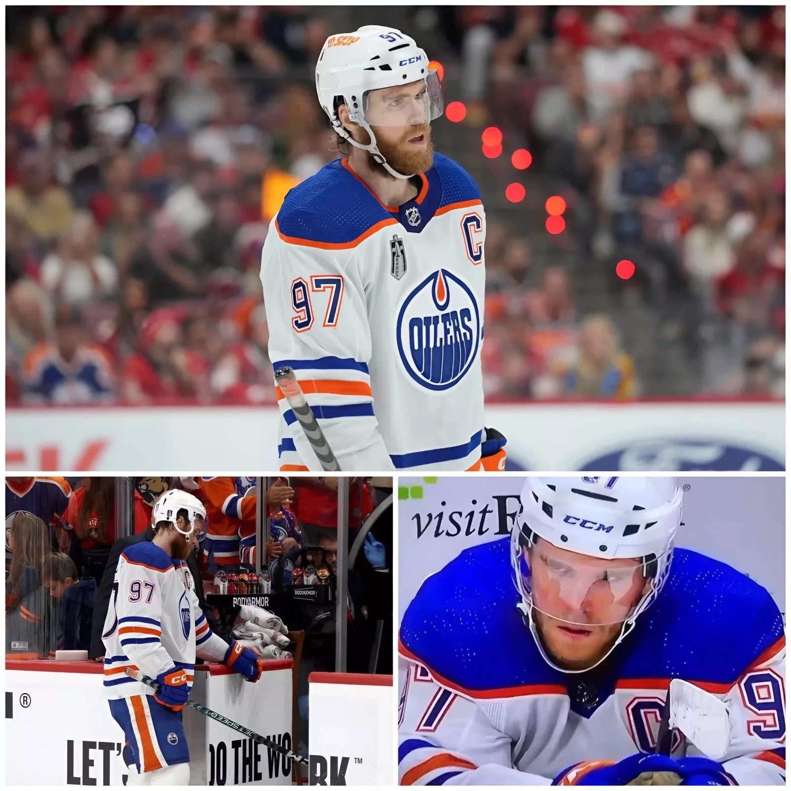 Cover Image for In the aftermath of a difficult 4–7 loss to the Anaheim Ducks in Game 3 of the NHL Playoffs, Edmonton Oilers captain Connor McDavid delivered more than just a routine post-game interview — he delivered a statement.