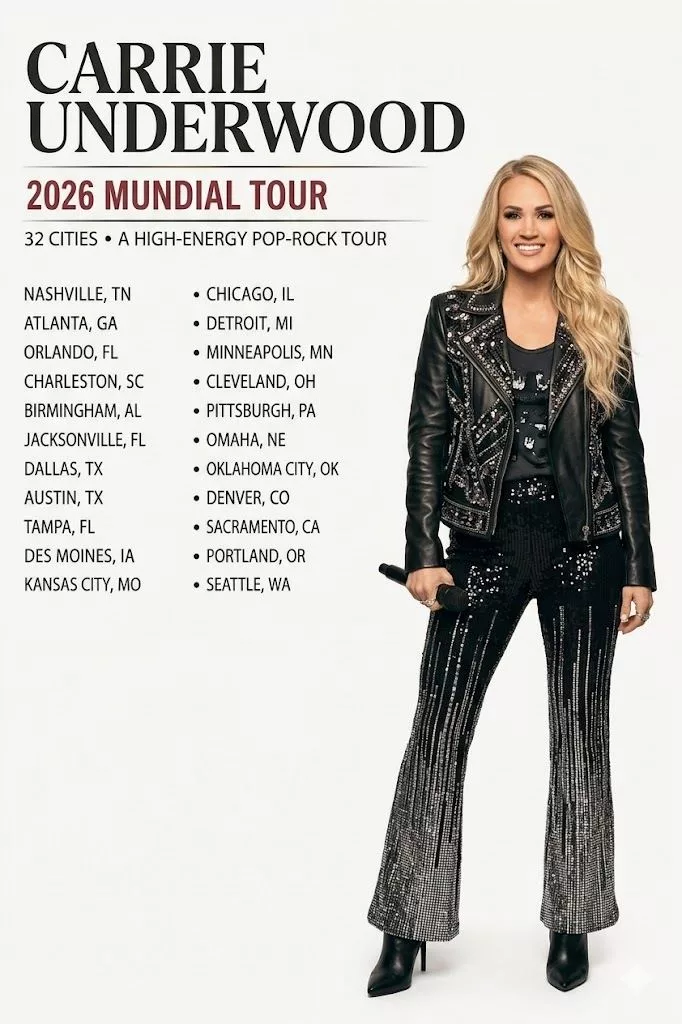 Cover Image for 🚨 BREAKING NEWS: Carrie Underwood Announces 2026 World Tour — And This One Feels Different 🌎🔥
