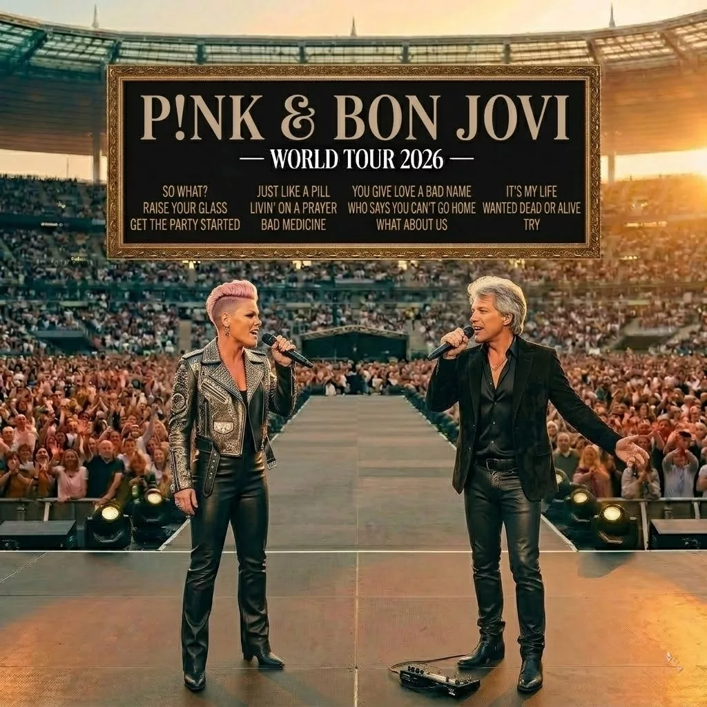 Cover Image for 💥 BREAKING NEWS: P!nk & Bon Jovi Announce 2026 World Tour: “Voices of a Generation”