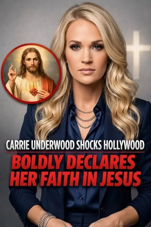 Cover Image for “Carrie Underwood — one of the most influential artists in modern country music — is shaking Hollywood not with a new album, but with a name the industry tries desperately to avoid: Jesus Christ.