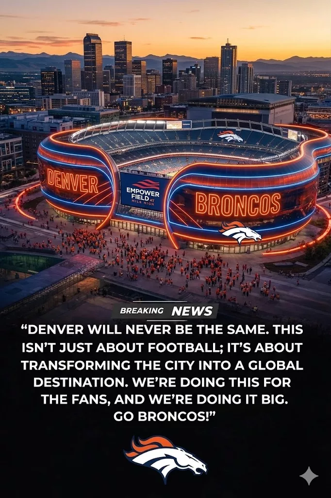 Cover Image for 🚨 BREAKING: Denver Broncos Prepare $3.8 Billion Transformation Plan for 🏟️ Empower Field at Mile High Backed by Major Investors
