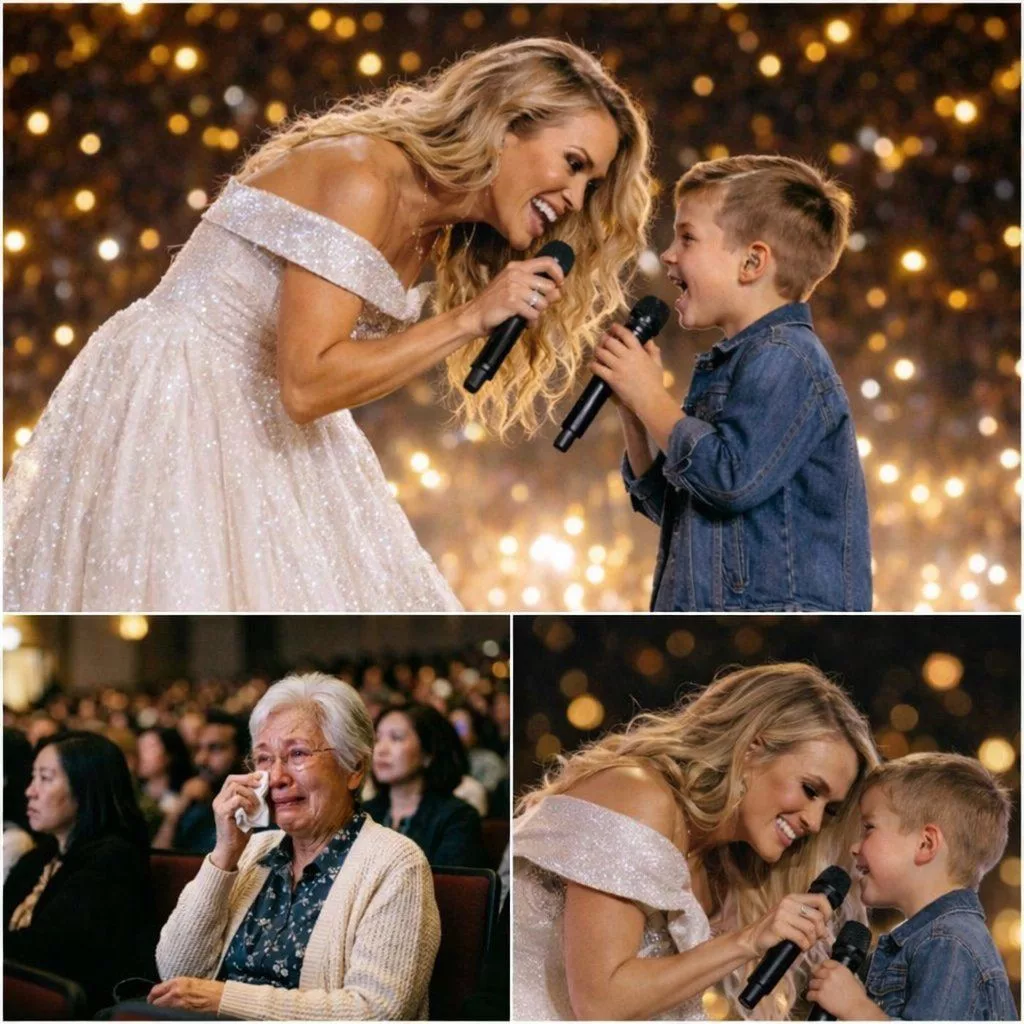 Cover Image for ❤️🎤“MS. CARRIE… COULD I SING WITH YOU JUST ONE TIME?” — AND FOR A MOMENT, 20,000 HEARTS STOOD STILL.