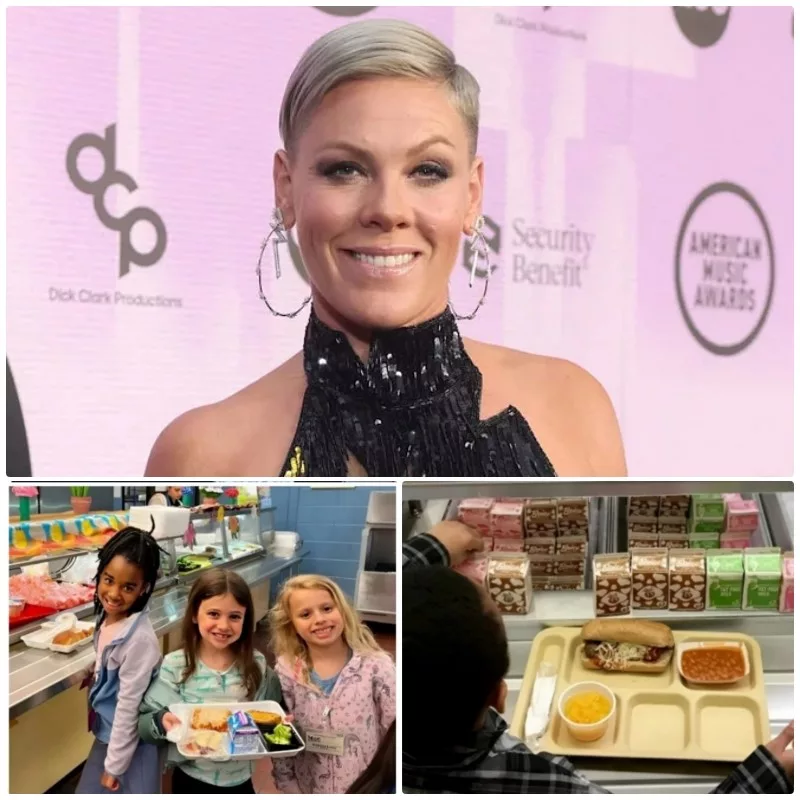 Cover Image for 🚨 BREAKING: P!nk has erased $667,000 in school lunch debt across 103 schools — calling it “a victory greater than any award.” ❤️