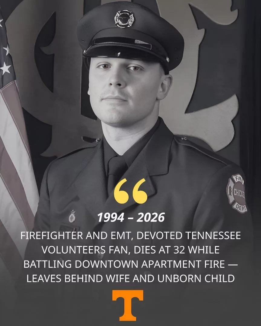 Cover Image for 💔 Tragedy Strikes the Tennessee Volunteers Family — Fallen Firefighter and EMT Remembered as a Hero
