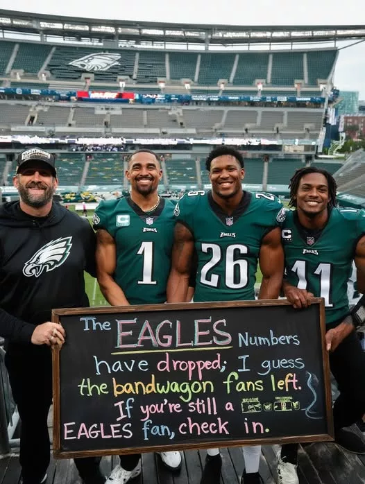 Cover Image for 🦅 Eagles Nation… this one’s for the REAL ones.  Win or lose, rain or shine — the true fans never left. While the noise fades and bandwagons move on, the heart of Philadelphia still beats loud in midnight green. This isn’t just a team… it’s a lifestyle, a loyalty that runs deep through every season, every snap, every memory.  From the unforgettable Super Bowl LII moment to the legends who built this culture, being an Eagles fan means standing strong no matter what.  So if you’re still here, still reppin’, still believing… this message is for YOU.  💯 Drop a comment and tell us your ride-or-die Eagles moment — let’s bring that energy back 👇