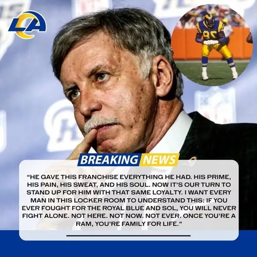 Cover Image for 💙 HEARTWARMING: In a moment that goes far beyond football, the Los Angeles Rams—led by owner Stan Kroenke—have made a powerful gesture that’s touching hearts everywhere. After a beloved team legend was forced to sell everything, even his home, to battle cancer, the organization stepped in… buying back his Calabasas house and covering his medical costs.  This isn’t just support—it’s loyalty, respect, and family. 🙏  As he faces the toughest fight of his life, the Rams are standing right beside him, just like he once stood for them.  👉 The full emotional story and who this legend is will leave you speechless… details in the comments below.
