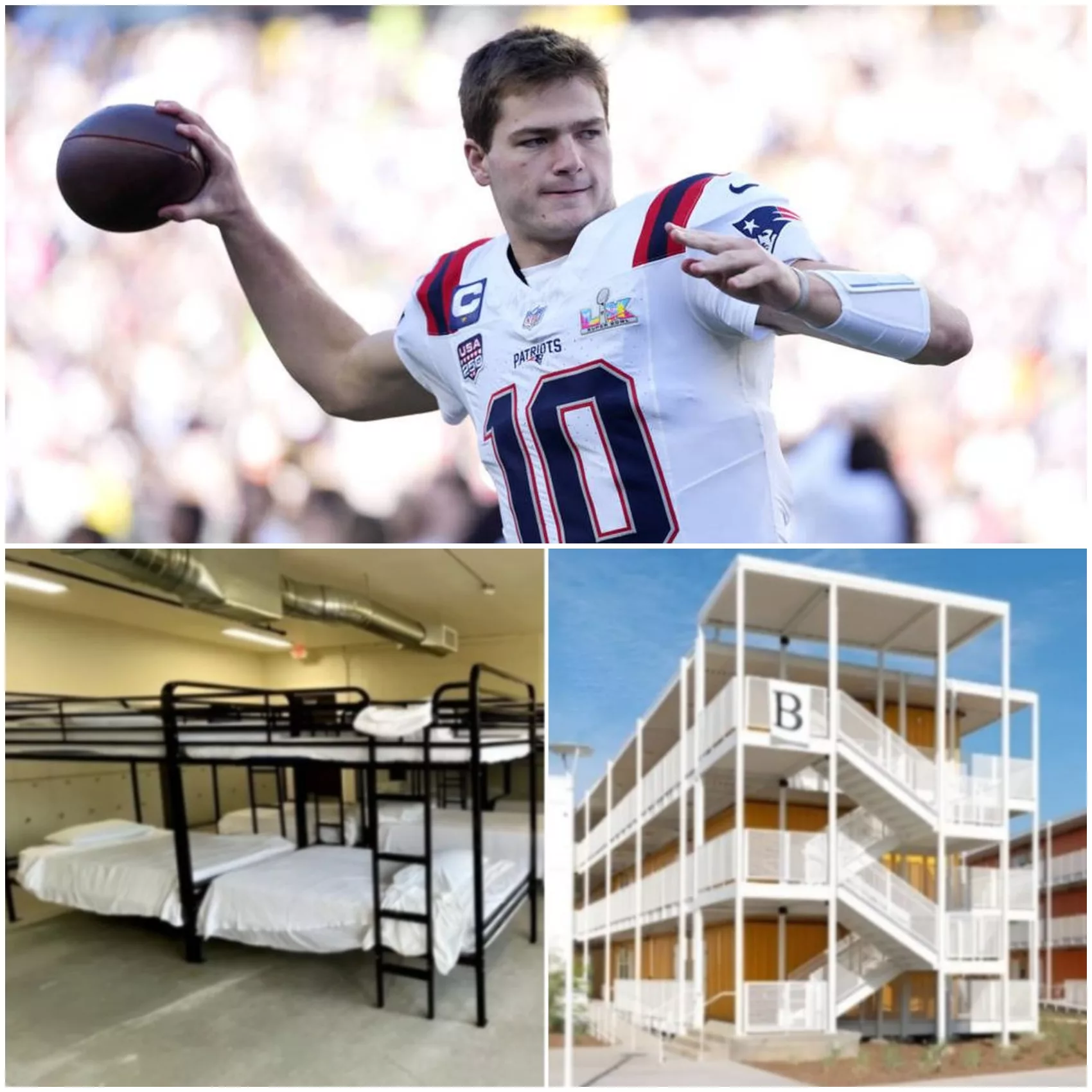 Cover Image for 🚨 INSPIRING: Drake Maye Donates Entire $12.4 Million to Support Homeless Housing Initiative in Boston